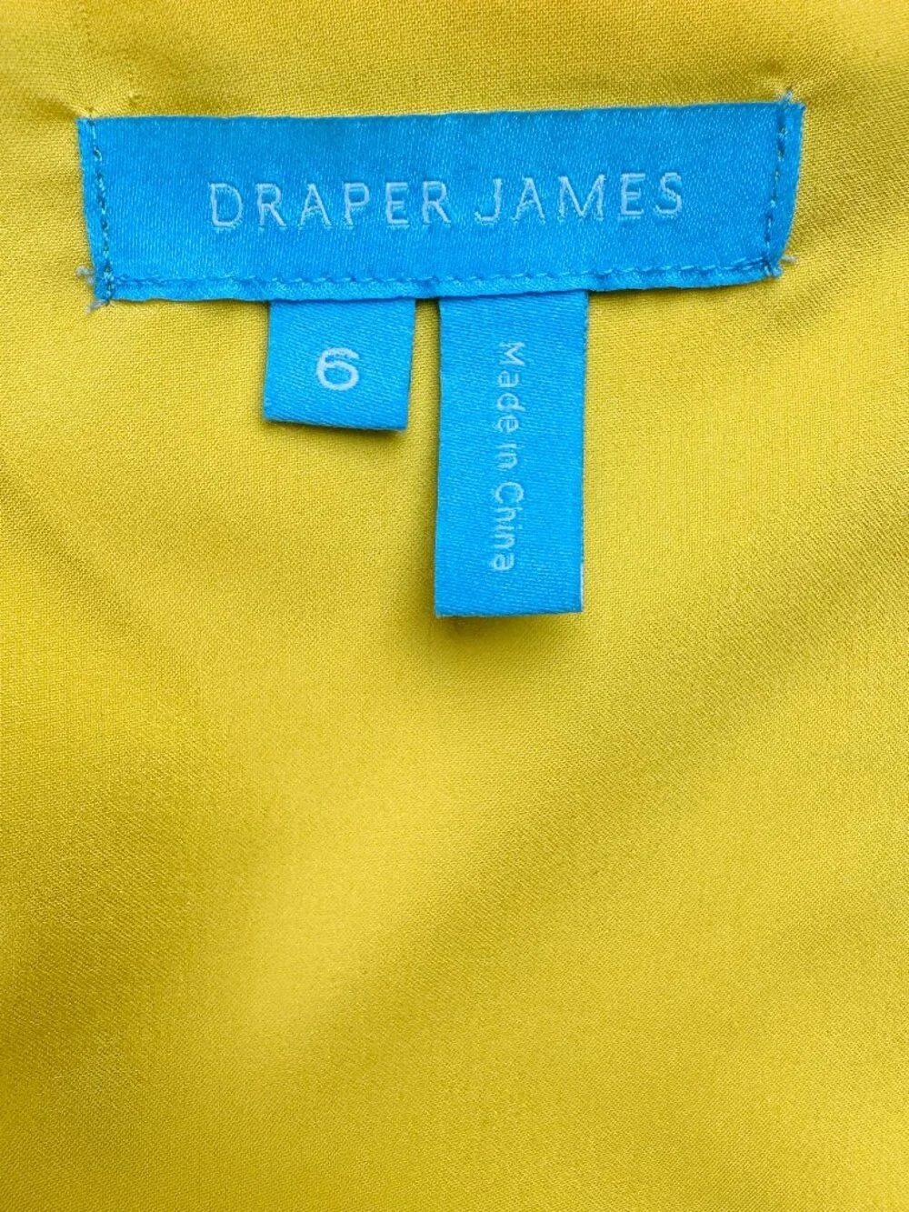 Draper James Bonnie Mini Dress Yellow Ditsy Floral Pattern Women's‎ Size 6